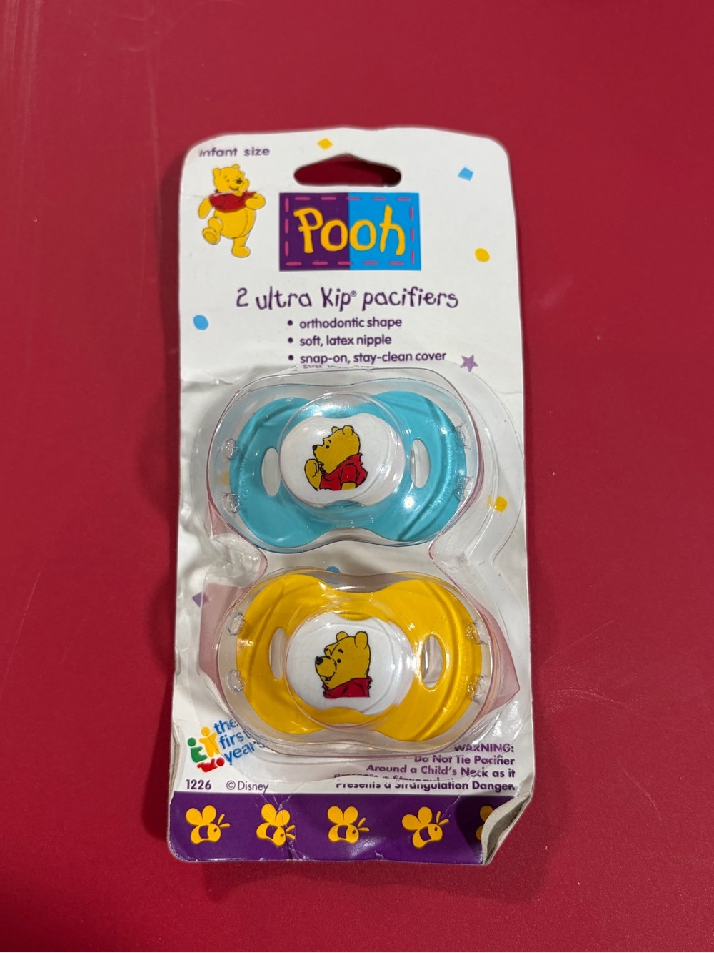 Vintage Disney Pooh Infant Pacifier 2-Pack -